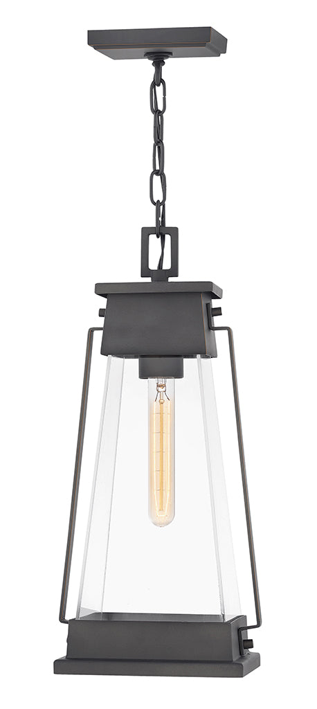 OUTDOOR ARCADIA Hanging Lantern Outdoor Light Fixture l Hanging Hinkley Aged Copper Bronze 8.75x8.75x19.25 