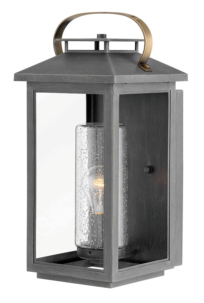 OUTDOOR ATWATER Wall Mount Lantern Outdoor l Wall Hinkley Ash Bronze 8.75x8.25x17.5 