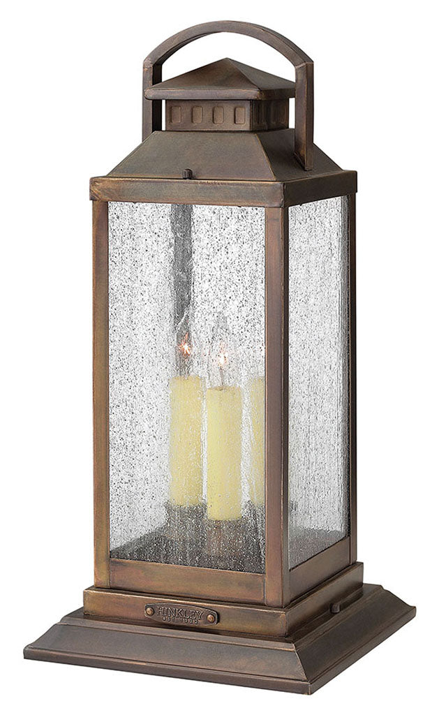 OUTDOOR REVERE Pier Mount Lantern Outdoor Wall Lights Hinkley Sienna 9.75x9.75x20.25 