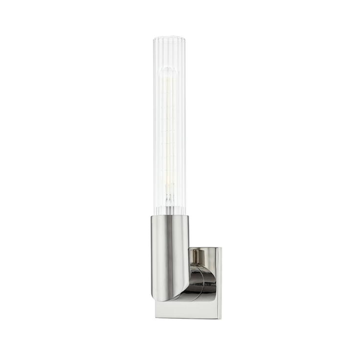 Hudson Valley 1 LIGHT WALL SCONCE 1201 Wall Sconces Hudson Valley Lighting Nickel  