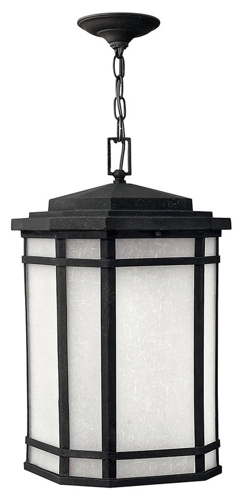 OUTDOOR CHERRY CREEK Hanging Lantern Outdoor Hanging Lights Hinkley Vintage Black 12.0x12.0x20.75 