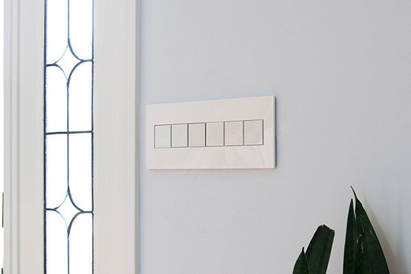 Adorne Gloss White-on-White Wall Plate