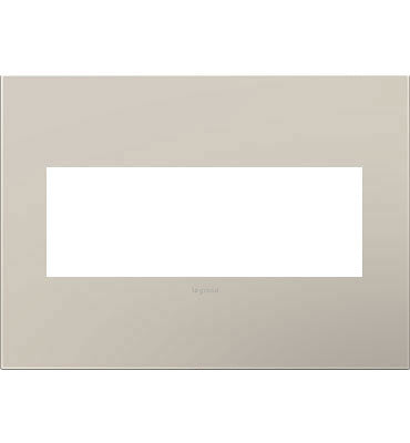 Adorne Greige Wall Plate Wall Plates Legrand Greige 3-Gang 