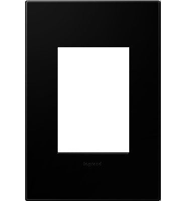 Adorne Black Ink Wall Plate Wall Plates Legrand Black Ink 1-Gang + 