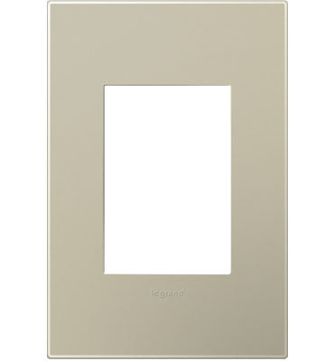 Adorne Titanium Wall Plate Wall Plates Legrand Titanium 1-Gang + 