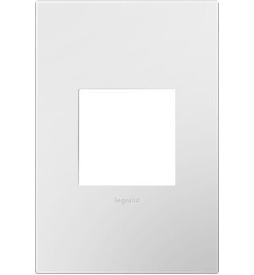 Adorne Gloss White-on-White Wall Plate