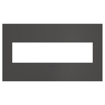 Adorne Brushed Black Nickel Wall Plate Wall Plates Legrand Brushed Black Nickel 4-Gang 