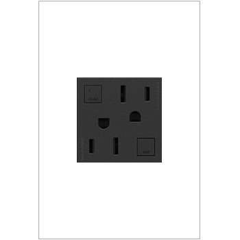 Adorne Tamper-Resistant GFCI, 15A Receptacles Legrand Graphite  