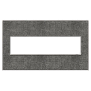 Adorne Slate Linen Wall Plate Lighting Controls Legrand Slate Linen 4-Gang 