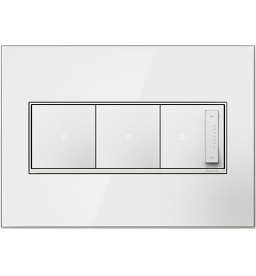 Adorne Mirror White-on-White Wall Plate