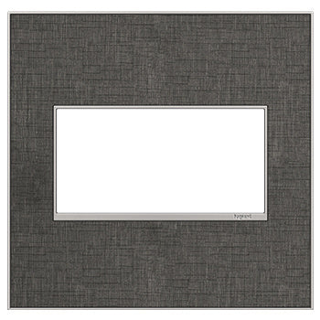 Adorne Slate Linen Wall Plate Lighting Controls Legrand Slate Linen 2-Gang 