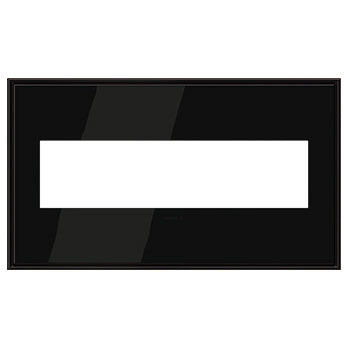 Adorne Black Nickel Wall Plate Wall Plates Legrand Black Nickel 4-Gang 