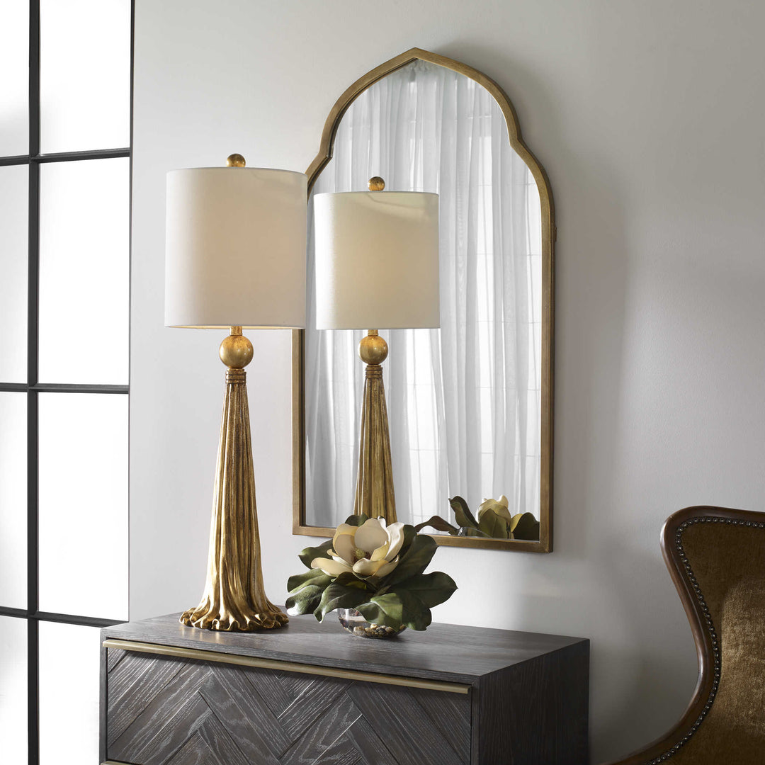 Uttermost Kenitra Gold Arch Mirror Mirrors Uttermost   