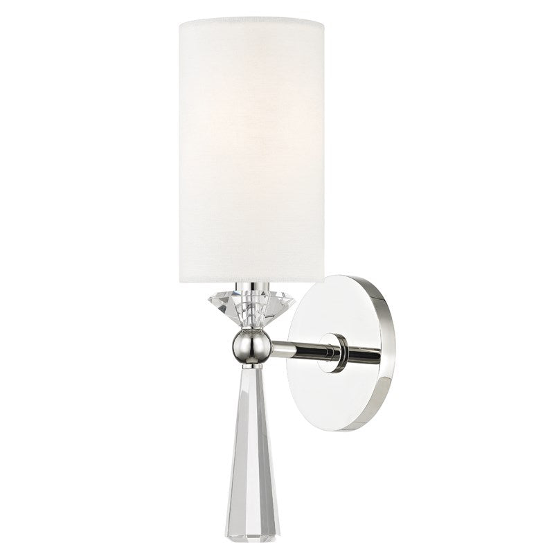 BIRCH - 1 LIGHT WALL SCONCE Wall Sconces Hudson Valley Lighting Polished Nickel  