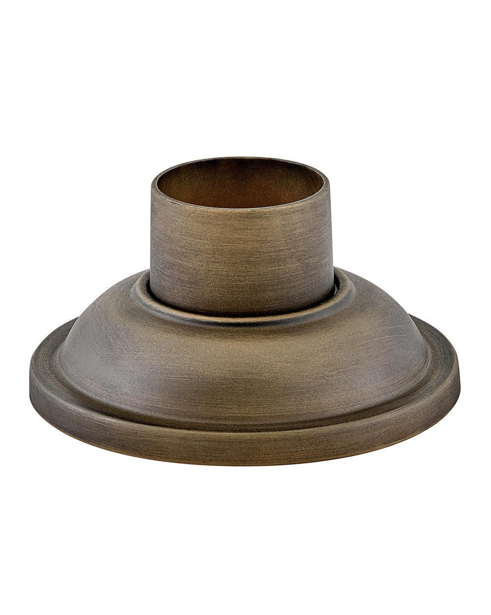 SMOOTH PIER MOUNT Base Aluminum Outdoor Wall Lights Hinkley Burnished Bronze 7.0x7.0x2.0 