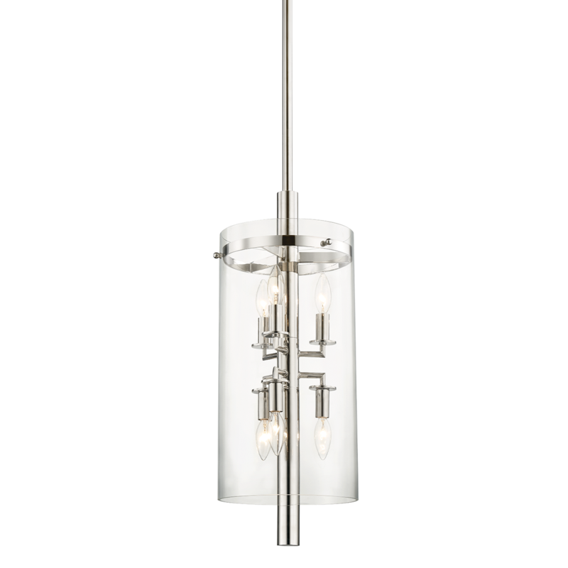 Hudson Valley 6 LIGHT PENDANT 1306 Pendants Hudson Valley Lighting Nickel  