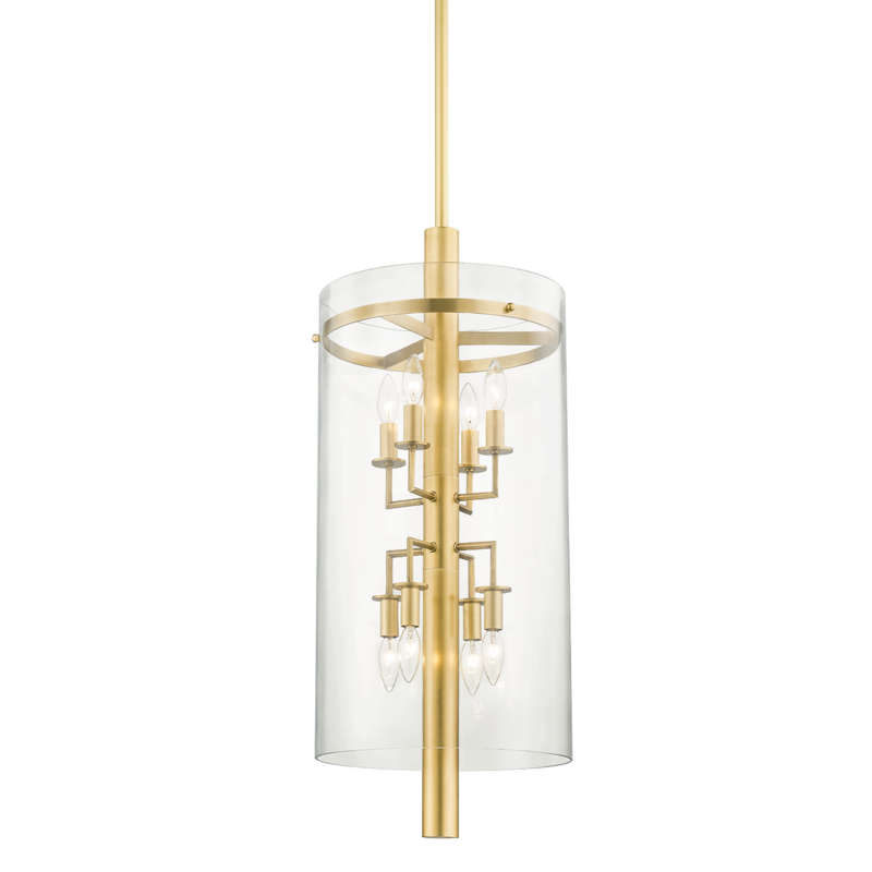 Hudson Valley 8 LIGHT PENDANT 1308 Pendants Hudson Valley Lighting Brass  