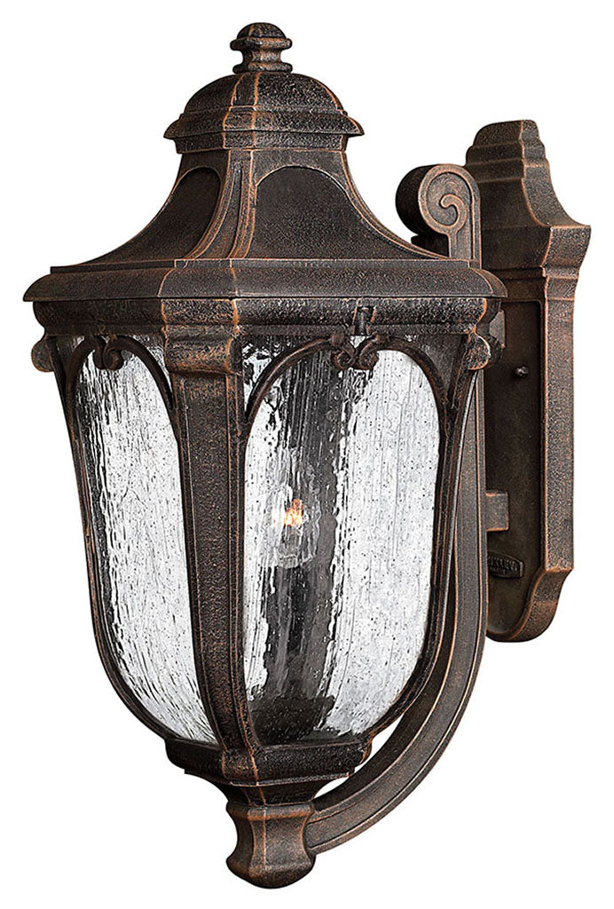 OUTDOOR TRAFALGAR Wall Mount Lantern Outdoor Wall Lights Hinkley Mocha 13.5x10.0x22.0