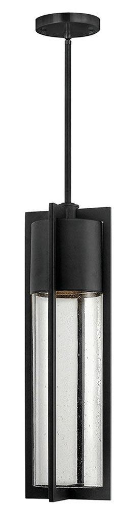 SHELTER-Medium Hanging Lantern Outdoor Light Fixture l Hanging Hinkley Black  