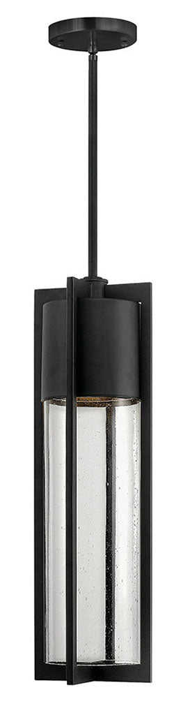 SHELTER-Medium Hanging Lantern Outdoor Hanging Lights Hinkley Black  