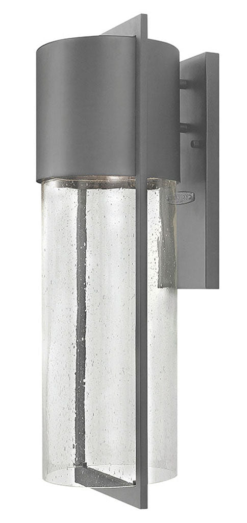 SHELTER-Large Wall Mount Lantern Outdoor l Wall Hinkley Hematite  