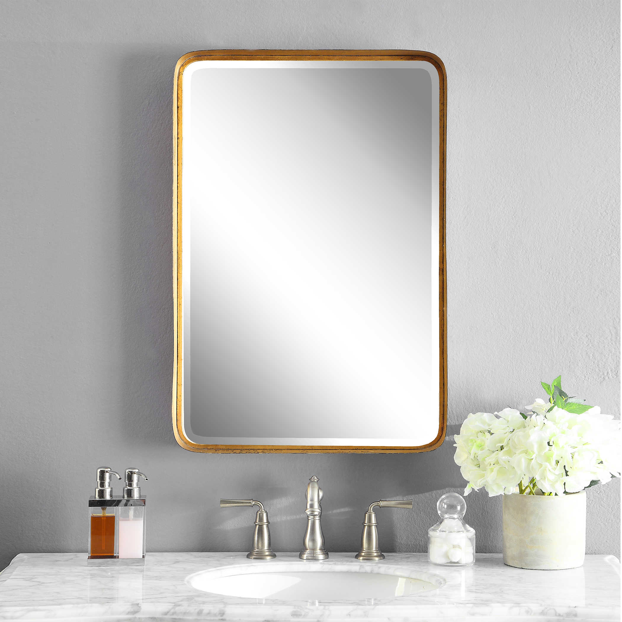 Uttermost Crofton Antique Gold Mirror Mirror Uttermost METAL  