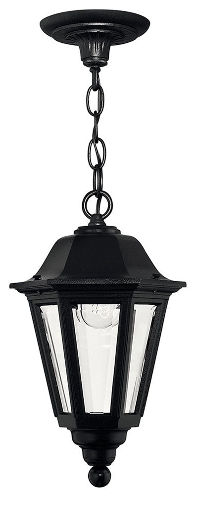 OUTDOOR MANOR HOUSE Hanging Lantern Outdoor Light Fixture l Hanging Hinkley Black 8.75x8.75x15.0 