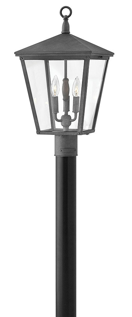 OUTDOOR TRELLIS Post Top or Pier Mount Lantern Pier & Post Mount Lights Hinkley Aged Zinc 11.0x11.0x21.0 