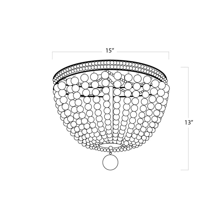 Regina Andrew  Malibu Flush Mount Ceiling Flush Mounts Regina Andrew   