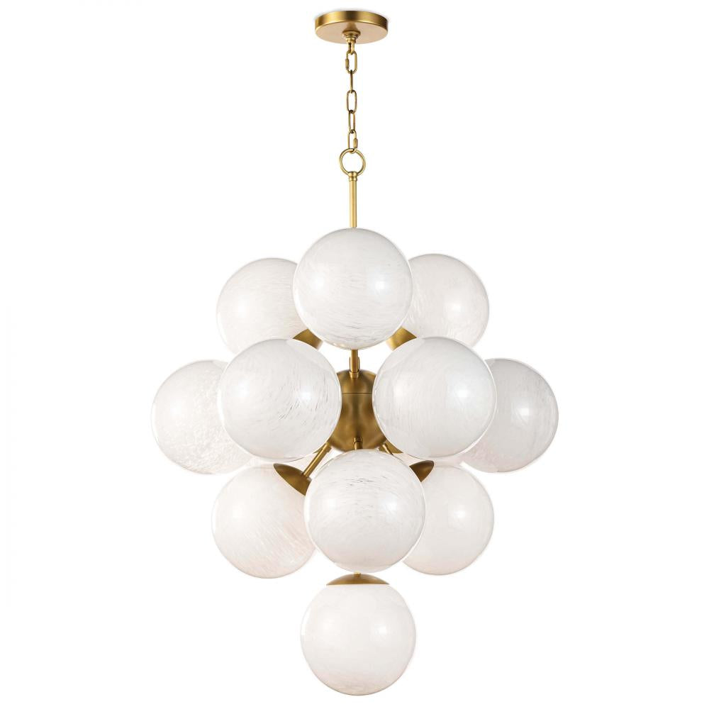 Regina Andrew La Dame Chandelier Chandeliers Regina Andrew Natural Brass 28x28x41 