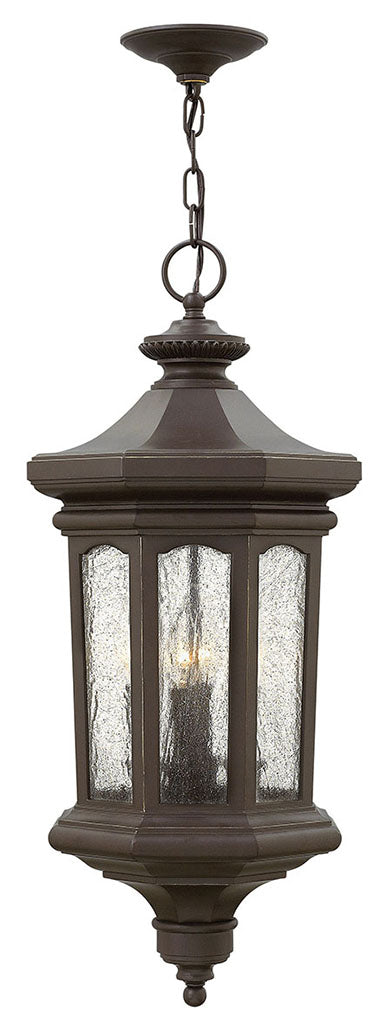 OUTDOOR RALEY Hanging Lantern Outdoor Hanging Lights Hinkley Oil Rubbed Bronze 11.75x11.75x27.5