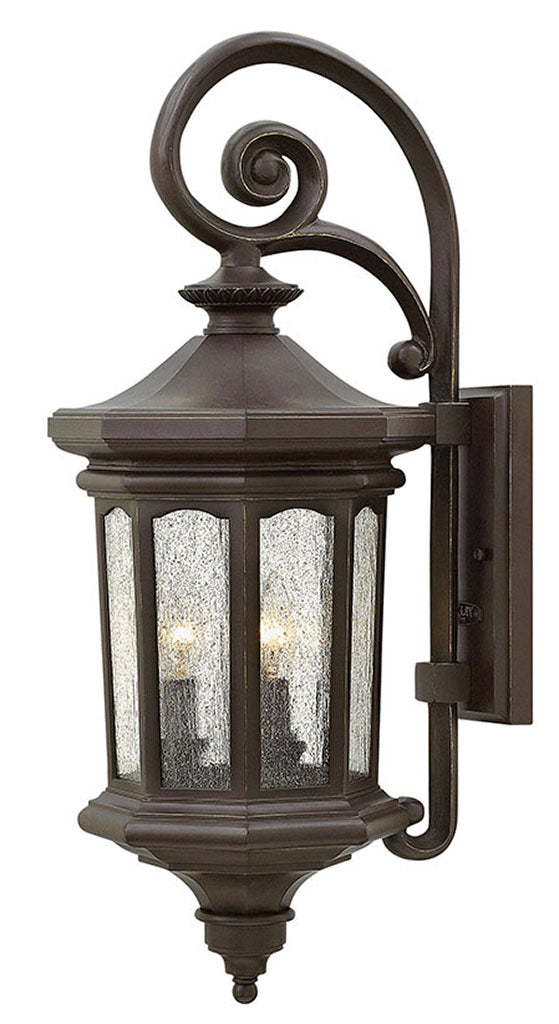 OUTDOOR RALEY Wall Mount Lantern Outdoor l Wall Hinkley Oil Rubbed Bronze 12.25x9.5x25.75 