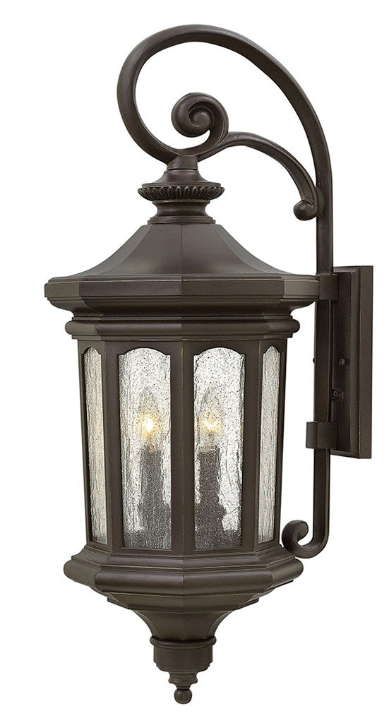 OUTDOOR RALEY Wall Mount Lantern Outdoor l Wall Hinkley Oil Rubbed Bronze 14.75x11.75x31.5 