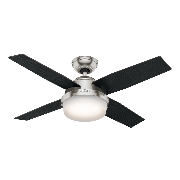 Hunter 44 inch Dempsey Ceiling Fan with LED Light Kit and Handheld Remote Indoor Ceiling Fans Hunter