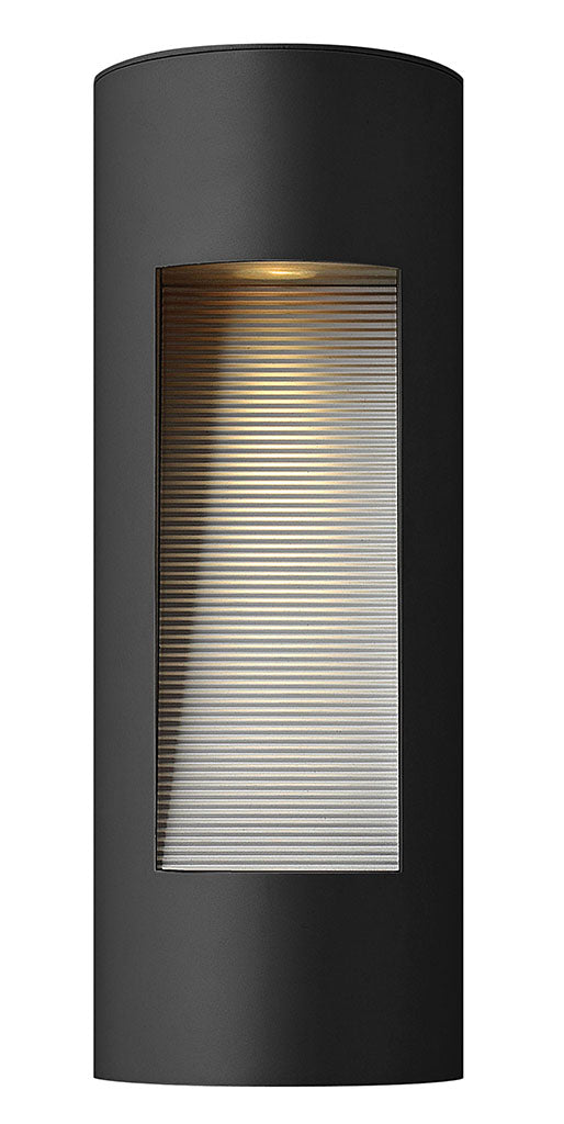 OUTDOOR LUNA Wall Mount Lantern Outdoor Wall Lights Hinkley Satin Black 3.5x6.0x16.0 