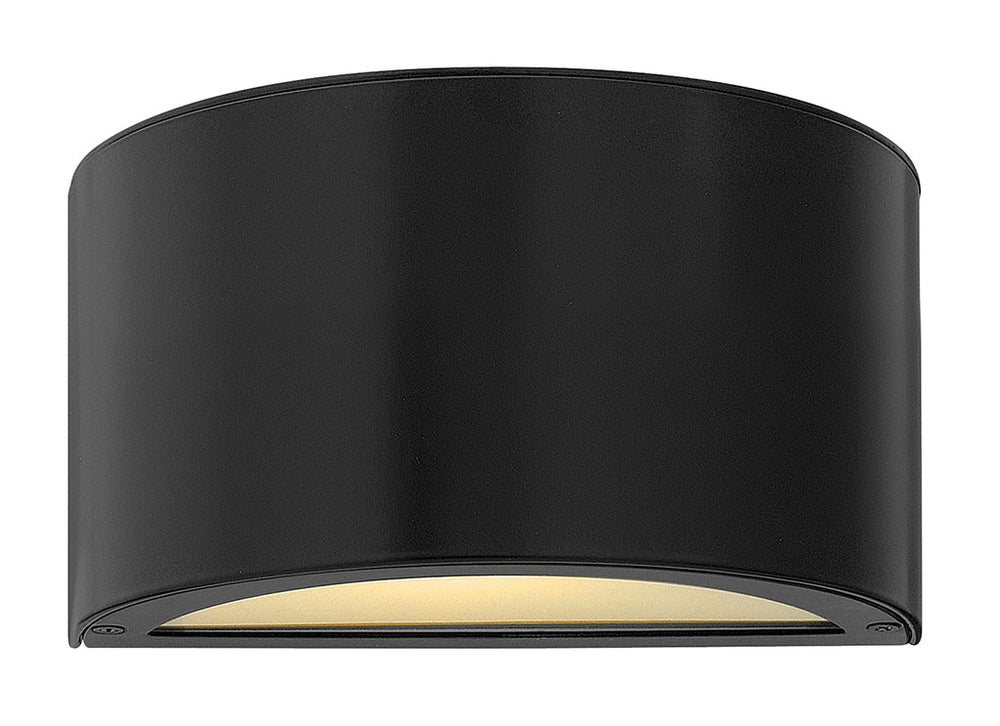 OUTDOOR LUNA Down Light Wall Mount Lantern Outdoor Wall Lights Hinkley Satin Black 4.0x9.0x5.0 