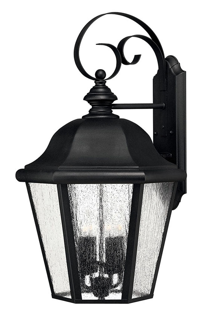 OUTDOOR EDGEWATER Wall Mount Lantern Outdoor Wall Lights Hinkley Black 13.75x15.0x25.5