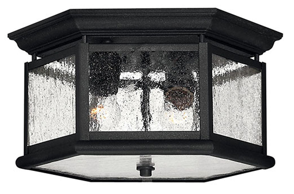 OUTDOOR EDGEWATER Flush Mount Outdoor l Wall Hinkley Black 13.0x13.0x6.75 
