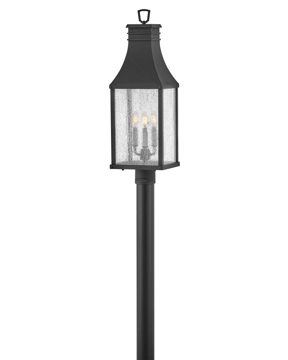 OUTDOOR BEACON HILL Post Top or Pier Mount Lantern Pier & Post Mount Lights Hinkley Museum Black 7.75x9.0x26.25 