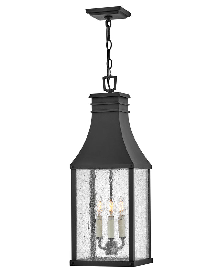 OUTDOOR BEACON HILL Hanging Lantern Outdoor Hanging Lights Hinkley Museum Black 8.0x9.0x25.5 