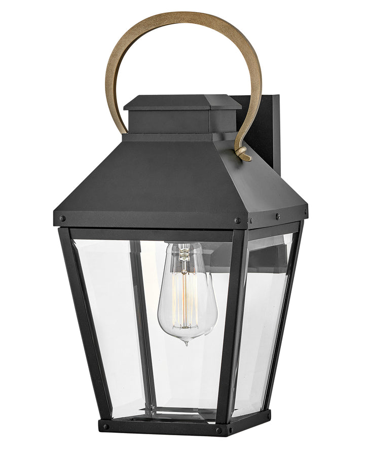 OUTDOOR DAWSON Wall Mount Lantern Outdoor Wall Lights Hinkley Black 9.75x8.0x17.0