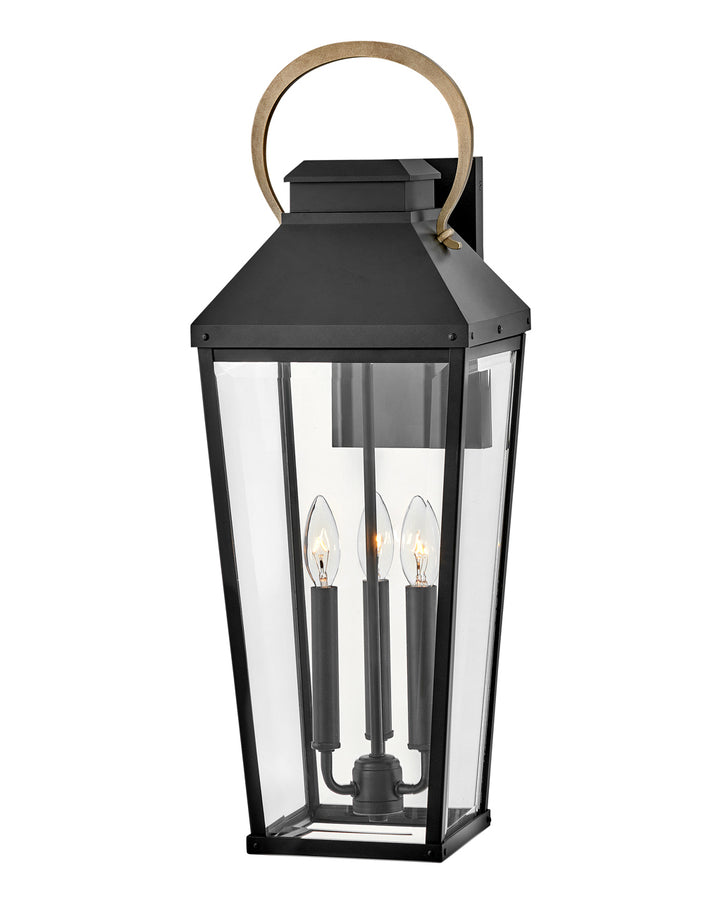 OUTDOOR DAWSON Wall Mount Lantern Outdoor Wall Lights Hinkley Black 10.75x9.0x26.0