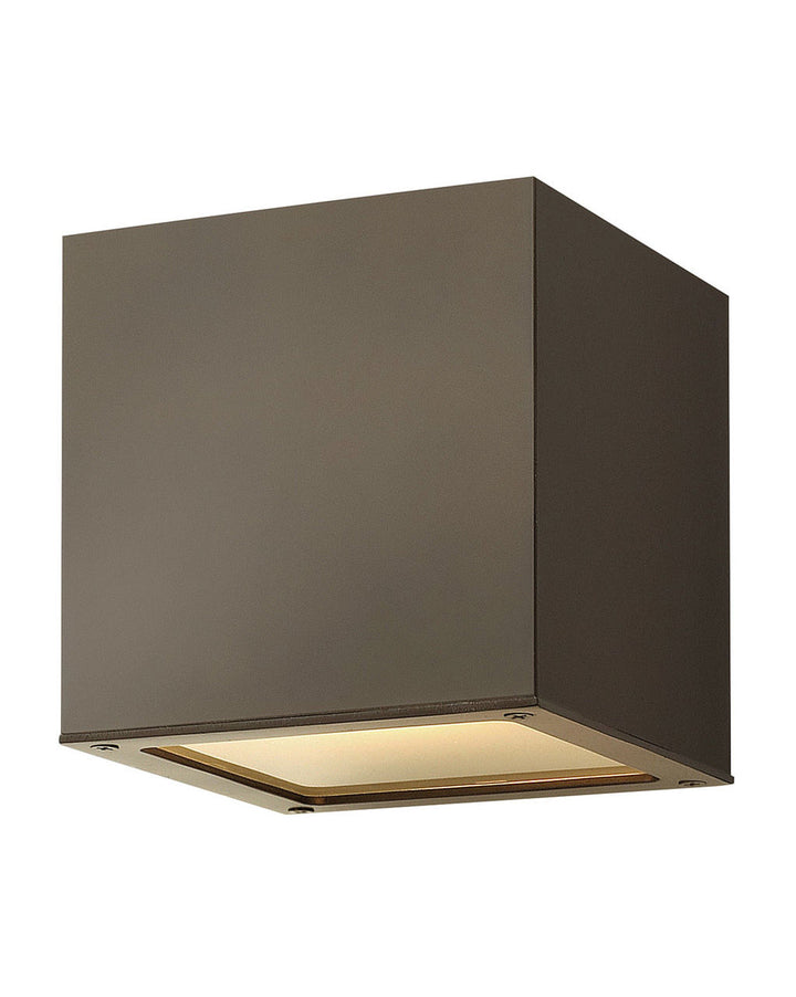 OUTDOOR KUBE Down Light Wall Mount Lantern Outdoor Wall Lights Hinkley Bronze 6.75x6.0x6.0