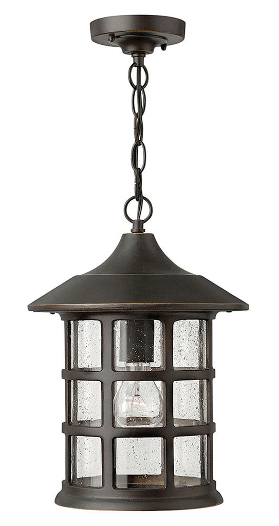 OUTDOOR FREEPORT Hanging Lantern Outdoor Hanging Lights Hinkley Oil Rubbed Bronze 10.0x10.0x14.0 