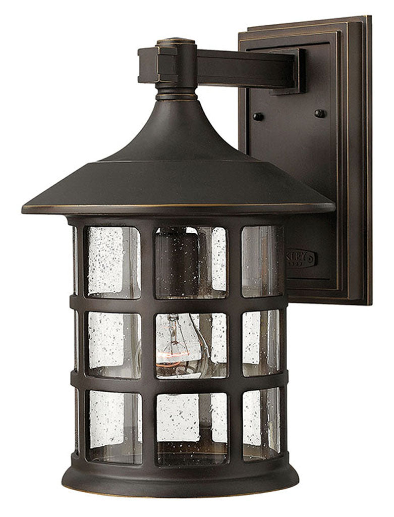 OUTDOOR FREEPORT Wall Mount Lantern Outdoor Wall Lights Hinkley Oil Rubbed Bronze 11.25x10.0x15.25 