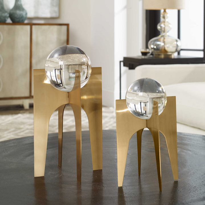 Uttermost Ellianna Crystal Spheres, S/2