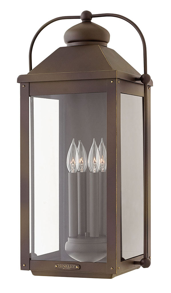 ANCHORAGE-Extra Large Wall Mount Lantern Outdoor l Wall Hinkley Light Oiled Bronze  