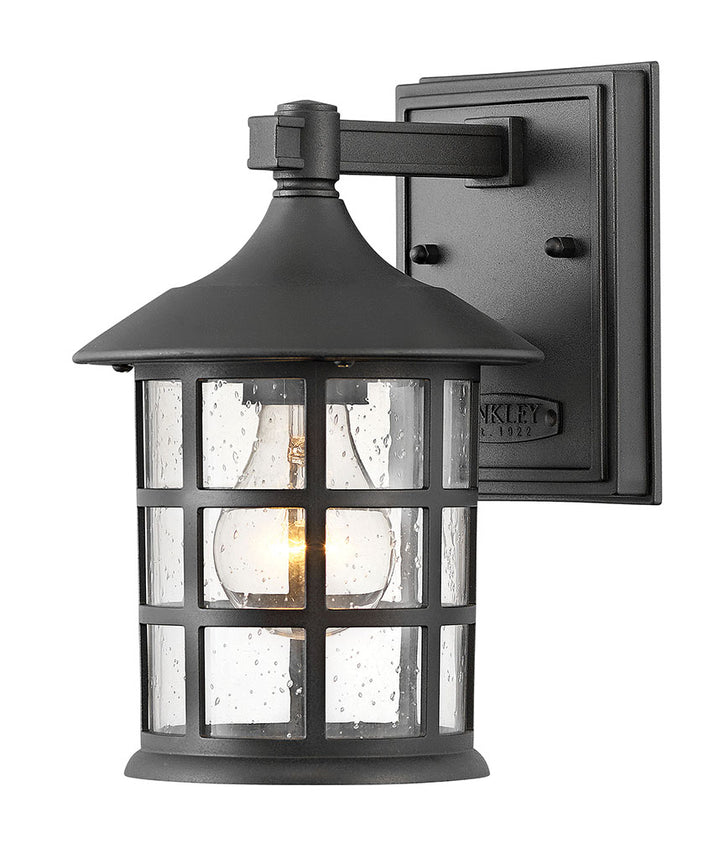 OUTDOOR FREEPORT COASTAL ELEMENTS Wall Mount Lantern Outdoor Wall Lights Hinkley Textured Black 7.0x6.0x9.25