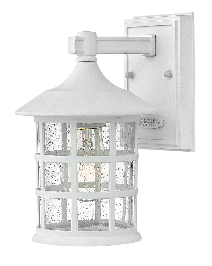 OUTDOOR FREEPORT COASTAL ELEMENTS Wall Mount Lantern Outdoor Wall Lights Hinkley Textured White 7.0x6.0x9.25