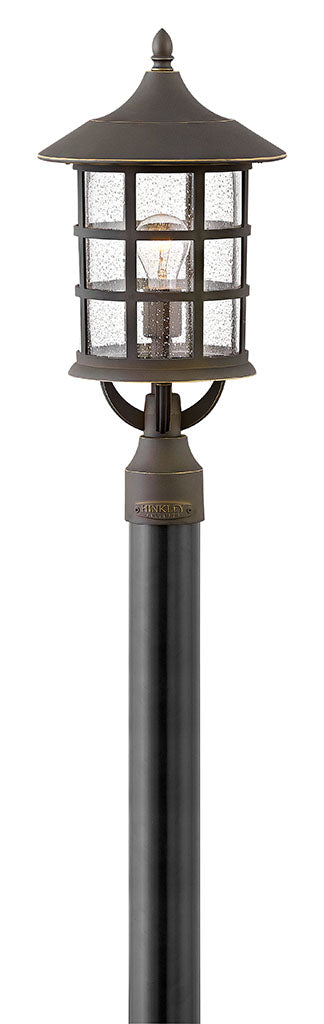 OUTDOOR FREEPORT COASTAL ELEMENTS Post Top or Pier Mount Lantern Pier & Post Mount Lights Hinkley Oil Rubbed Bronze 8.0x8.0x20.5 